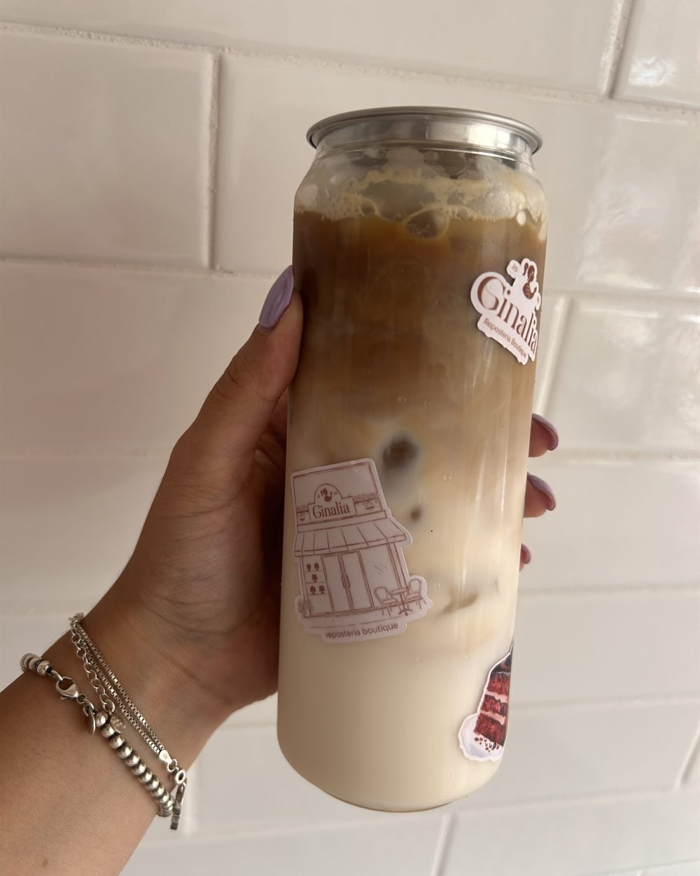 Latte frío en lata de Ginalia